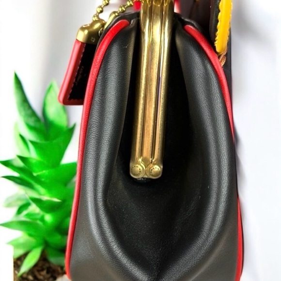 Coach New Black and Red Mickey Mouse Shoulder Bag - Picture 4 of 10